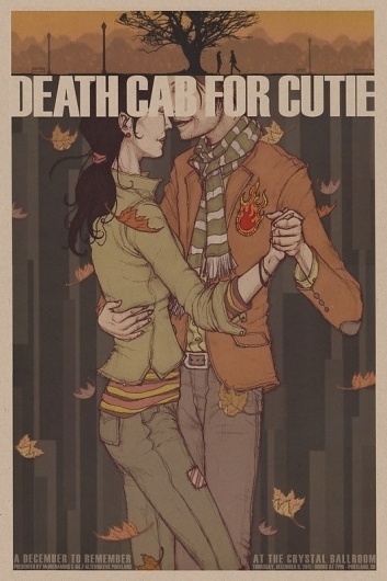 Death Cab For Cutie Music Poster #illustration #death #cab #for #cutie #music poster
