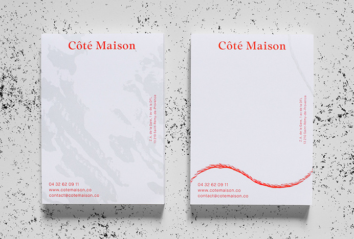 Côté Maison by Studio 24/24 #business card #branding #stationery