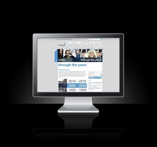CHRYSALIS - WEBSITE on the Behance Network #based #design #grid #wordpress #blue #web #grey