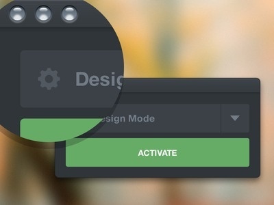 Design Mode #clean #ui #gray #dark #green