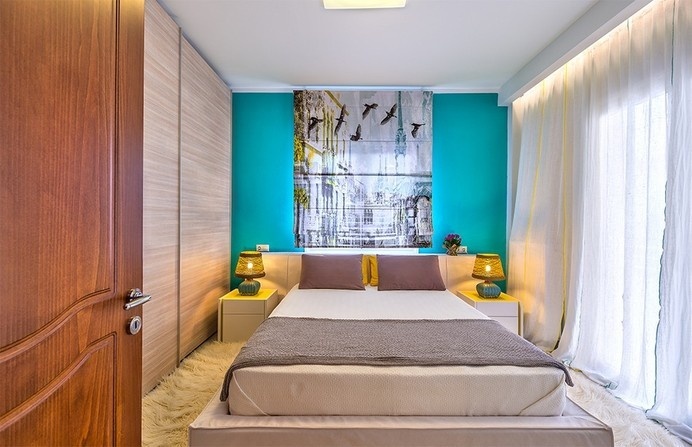 Freshness, joy and color interior design by Elina Dasira - www.homeworlddesign. com (6) #apartments #bedroom #design