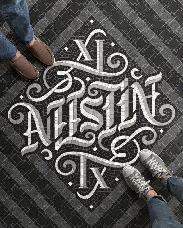 Austin Ambigram Fauxsaic