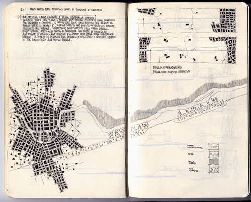 la cittÃ lineare/centrata : fabioalessandrofusco.com #drawings #urbanism #plans