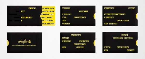 Papeterie Akufen : PHILK7 #business #card #identity #branding