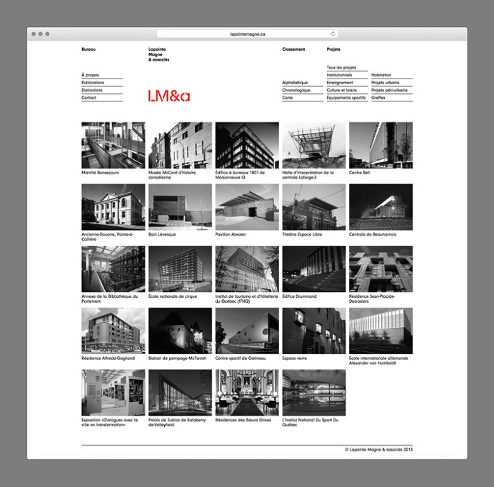 LM&a by Charley Massiera #web design #website