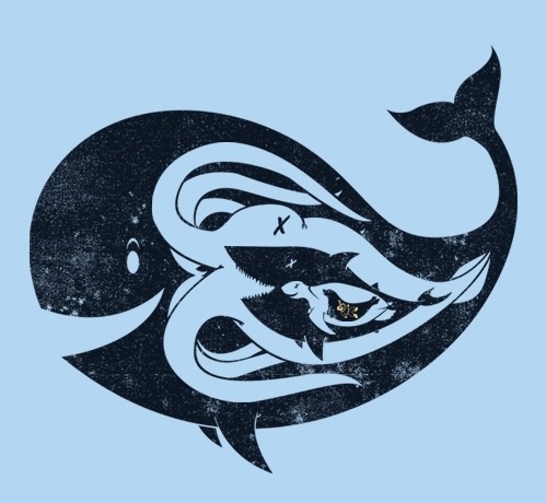 tumblr_lqccq2fuEh1qz6f9yo1_500.jpg 499×460 pixels #whale #turtle #illustration #otcopus