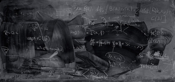 Physicist Blackboard #blackboard #chalk