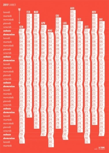 Graphic Safari: 2011_50x70 #2011 #calendar #design #graphic #latigre #poster