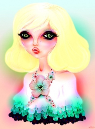 Tansy Myer ::: Art + Illustration + Design #betty #girl #color #tansy #illustration #art