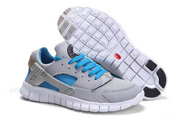 ens Nike Huarache Free 2012 StealthWhite-Neptune Blue Shoes #fashion
