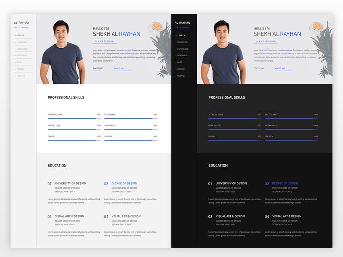 Swift Resume - Free Personal CV/Resume Template