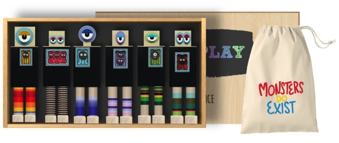 chalk board monsters play set #monsters #wood #toys #once-kids