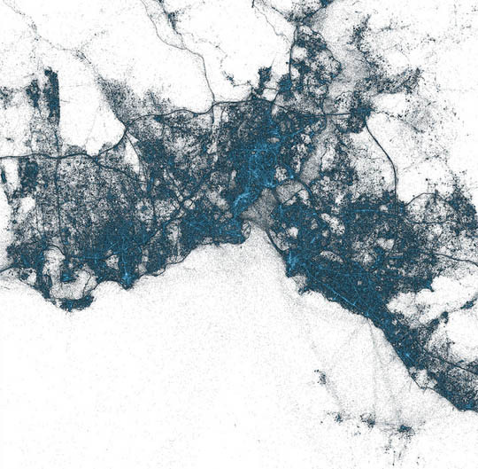 CJWHO ™ (Major Metropolises Visualized Through Tweets 1....) #metropolises #design #landscape #moscow #illustration #tokyo #twitter #art #york #europe #new