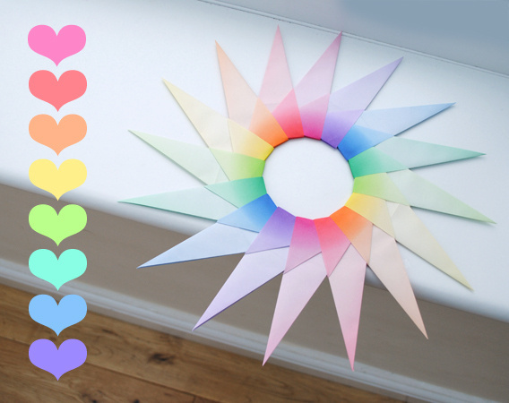 Origami modular star #geometry