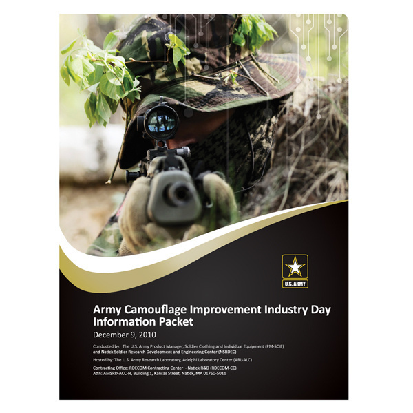 U.S. Army Camouflage Presentation Folder #army #camouflage #gun #presentation #military #folder