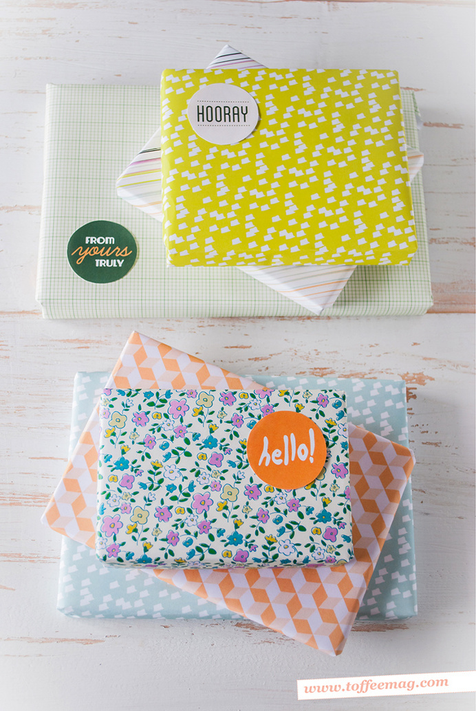 Toffee magazine printable xmas wrap