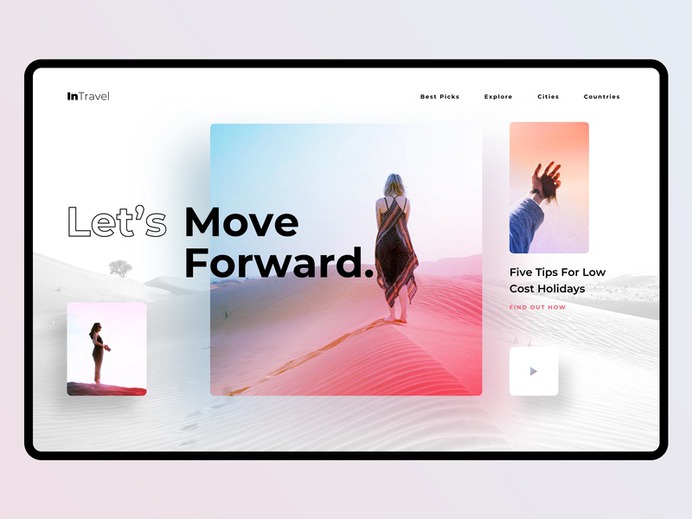 Travel Web Design | Explore by Ali Sayed
