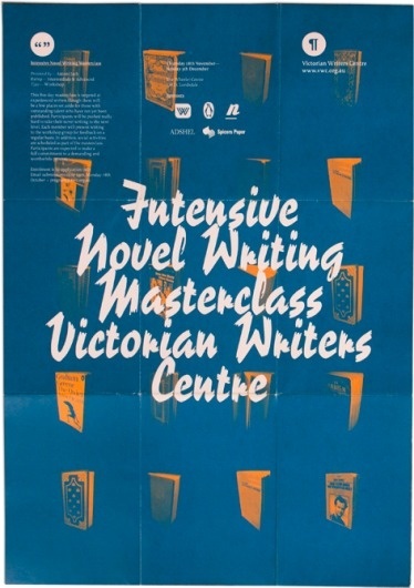 Victorian Writers Centre on the Behance Network #design #graphic #stroke #brush #typography