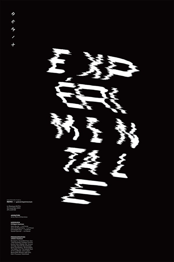 Poster inspired by the experimental.