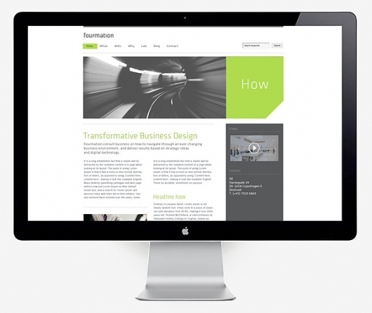 Fourmation on the Behance Network #flydende #siim #fourmation #lava #webdesign #daniel