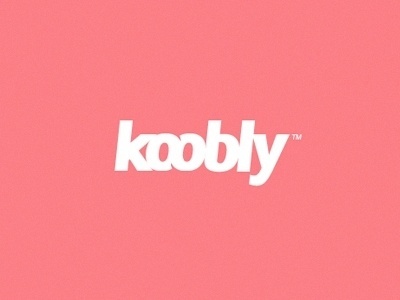 Dribbble - Koobly logo by Shaun Moynihan #white #koobly #pink #and #logo #typography