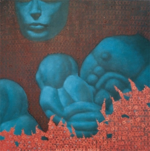 NICO SARA - PINTURAS - PAINTINGS #acrylic #wounds #nico #illustration #sara