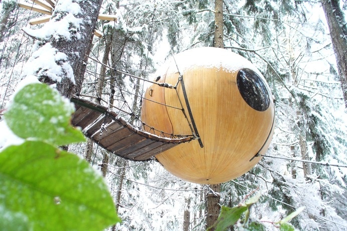 Free Spirit Spheres, Rainforest Of Vancouver Island, Canada #treehouse