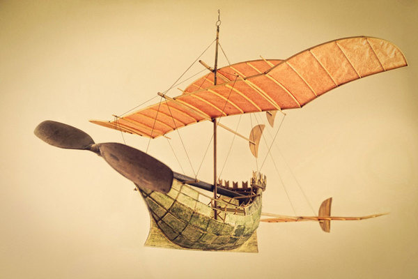 The ships that sail through the clouds | A R T N A U #wood #ship #mobile #paper #toy