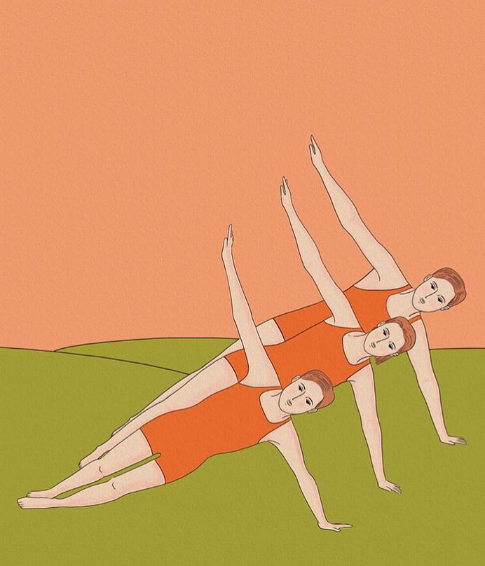 🏋️‍♂️ Gym session with @hikikomolee . . . . #illustration #gym #gymsession #gainage #illustrator #artist #illustrationartists #artoftheday #picoftheday #drawing #drawingoftheday #painting #hikikomolee #dessin #inspiration #dailyart #iiblind