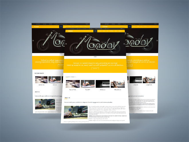 Yellow : Free Responsive HTML5 Template