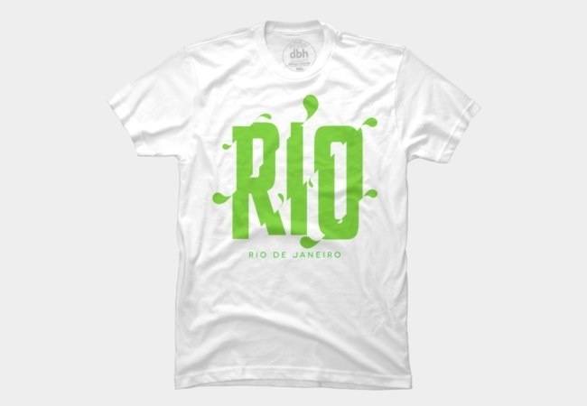 Typographic way to rep the city of Rio de Janeiro. #rio #city #janerio #de #shirt #brazil #typography