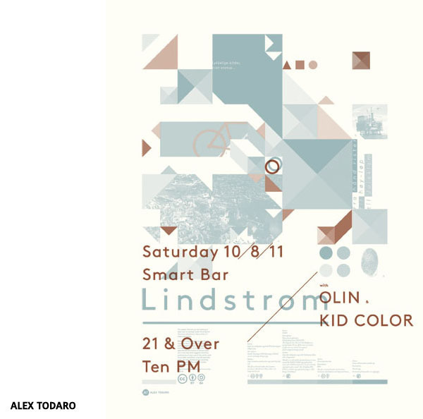 Affiche Lindström with Olin & Kid Color par Alex Todaro #design #screenprint #graphic #poster