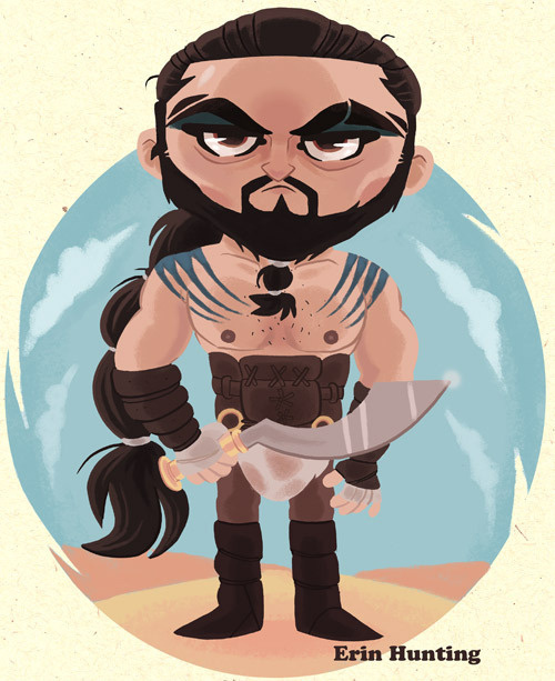 Game_of_thrones_khal_drogo #of #illustration #got #cartoon #game #thrones