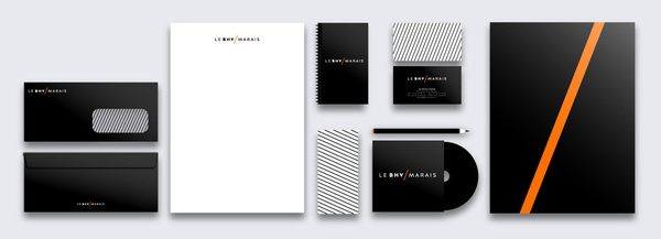 Le BHV / Marais #logotype #identity #stationery