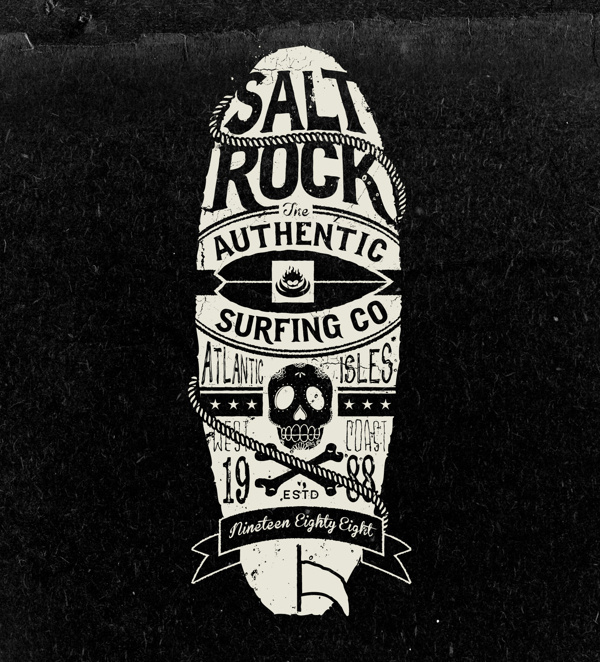 Vintage graphics No.2 on Behance #neil #rock #bleach #salt