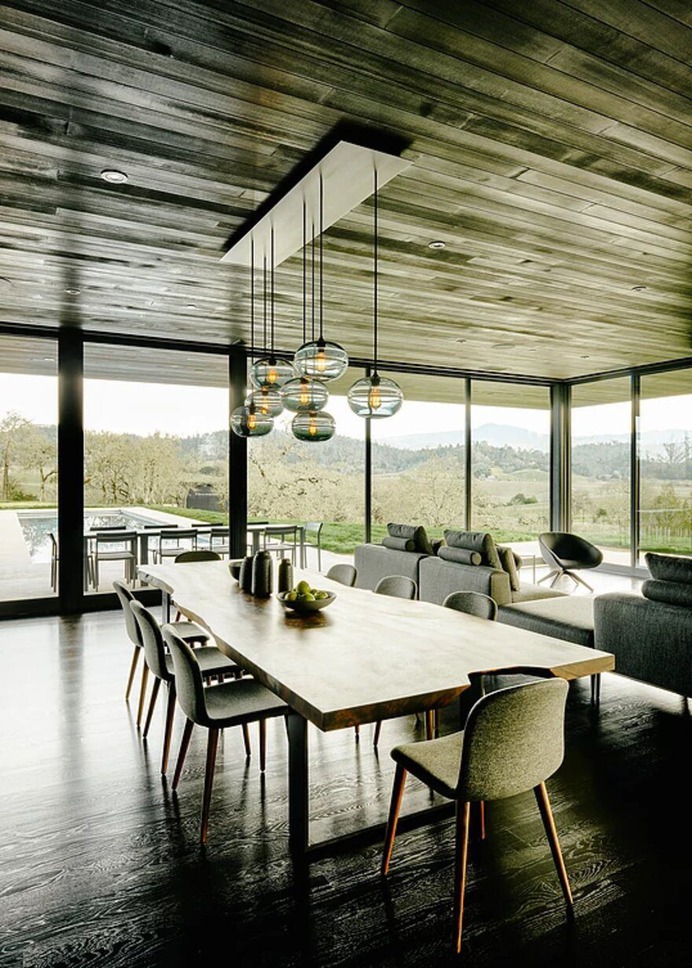 dining room, California / Dowling Studios