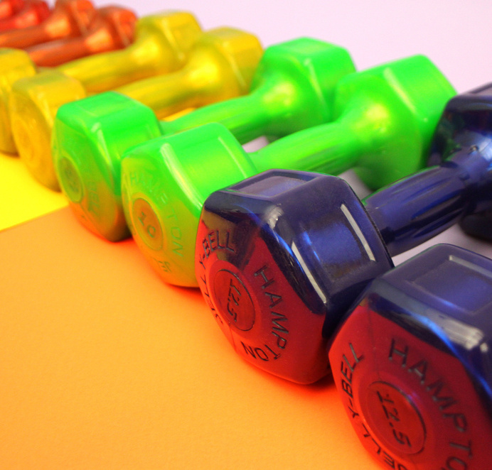 Lifted a Personal Best #photo #weights #photography #fitness #color #bright #hot #physical #gym #crunch #crunch fitness #layout #still life