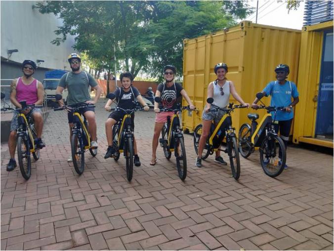 Our riders are about to start the 'Culture Trails of Panjim' tour. Trust us when we say it, once you are on a B:Live electric bike, you surely don't want your experience to end. Thanks to our local captains and their knowledge, our riders are going to get to see an unseen side of Panjim.