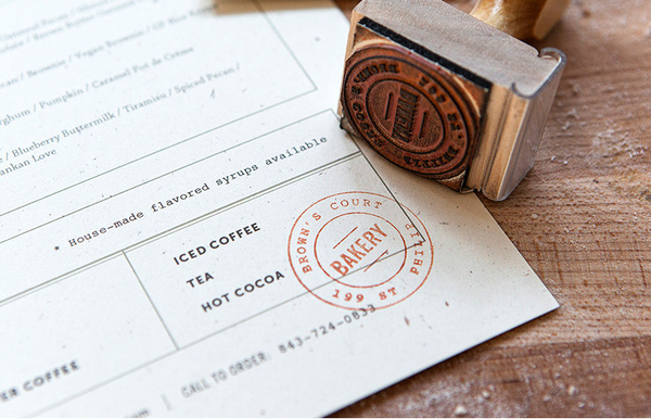 Brown's Court Bakery Branding | Nudge #stamp #bakery #branding #design #typography