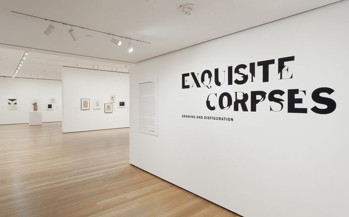Installation view of the exhibition, “Exquisite Corpses: Drawing and Disfiguration” | MoMA