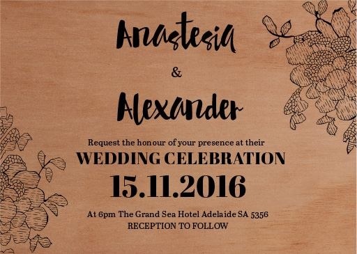 Flowers In The Wood- Wedding Invitations #paperlust #weddinginvitation #weddinginspiration #invitation #cards #design #paper #print #wood #
