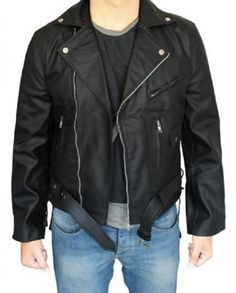 Arnold Schwarzenegger Biker Black Jacket