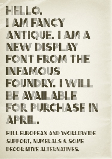 Infamous Foundry #infamous #fancy #foundry #antique #typography