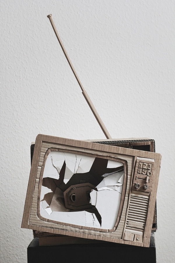 Bartek Elsner – THE PAPER STUFF » TV, VHS & Tape #cardboard