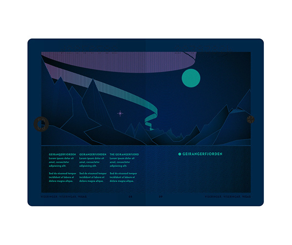 The new Norwegian Passport #security #norway #northern #design #lights #passport #scandinavia