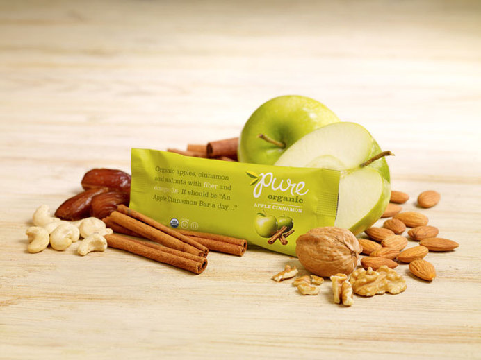 Pure, Organic Bars — The Dieline #packaging