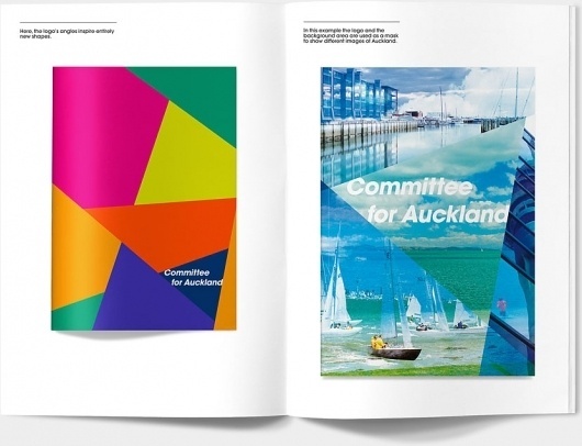 Committee for Auckland Brand Identity by Everything Design; a Branding & Graphic Design Company Auckland New Zealand. Everything Design. #branding #guide #guidelines #book #brand #identity #standards #style