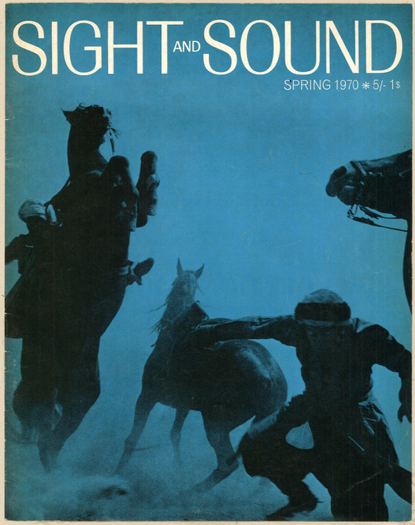 Sight and Sound Spring 1970 #cover #magazine