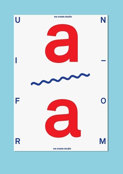 we create studio - Graphic design #create #design #graphic #we #studio #type #uniform #typography