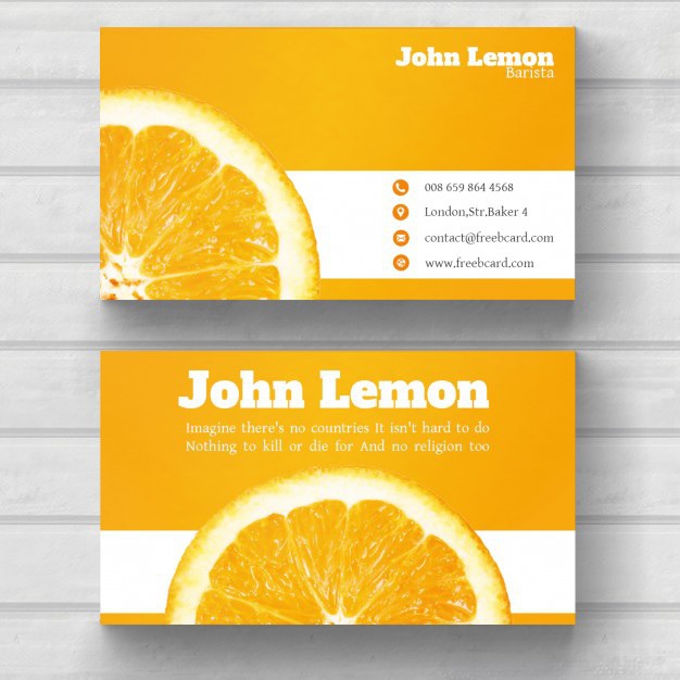 Business card with an orange Free Psd. See more inspiration related to Logo, Business card, Mockup, Business, Abstract, Card, Template, Office, Visiting card, Presentation, Stationery, Corporate, Mock up, Company, Modern, Branding, Visit card, Identity and Brand on Freepik.
